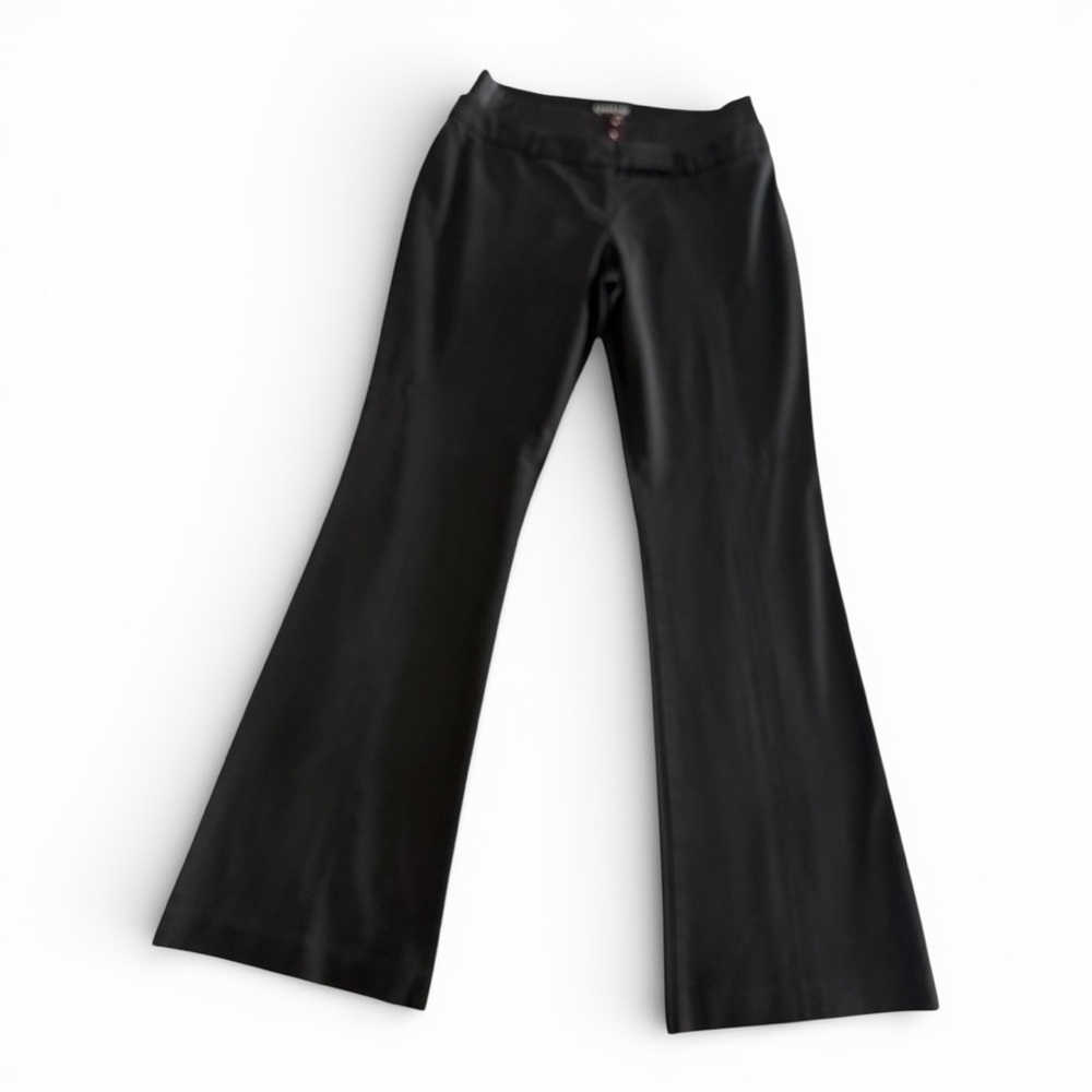 Vintage bebe Y2K Black Flare Pants Made in USA Size 8 Pre-Loved
